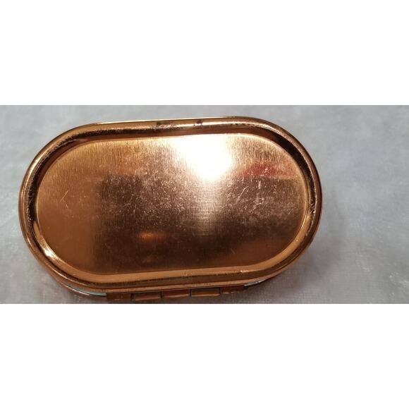 Copper colored snuff box 2 3/4 inches wide 1.1517 - Picture 6 of 8